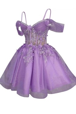 Short Beaded Prom Dresses Homecoming Dresses Formal Evening Party Dresses XP101021