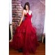 A-Line Spaghetti Straps Tulle Prom Dresses Formal Evening Party Dresses XP101025