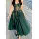 A-Line Simple Tulle Tea Length Prom Dresses Homecoming Dresses Formal Evening Party Dresses XP101029