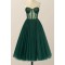 A-Line Simple Tulle Tea Length Prom Dresses Homecoming Dresses Formal Evening Party Dresses XP101029