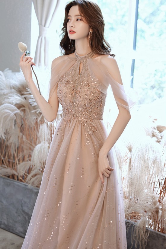 A-Line Sparkly Beaded Long Prom Dresses Formal Evening Party Dresses XP101038 A-Line Sparkly Beaded Long Prom Dresses Formal Evening Party Dresses XP101038
