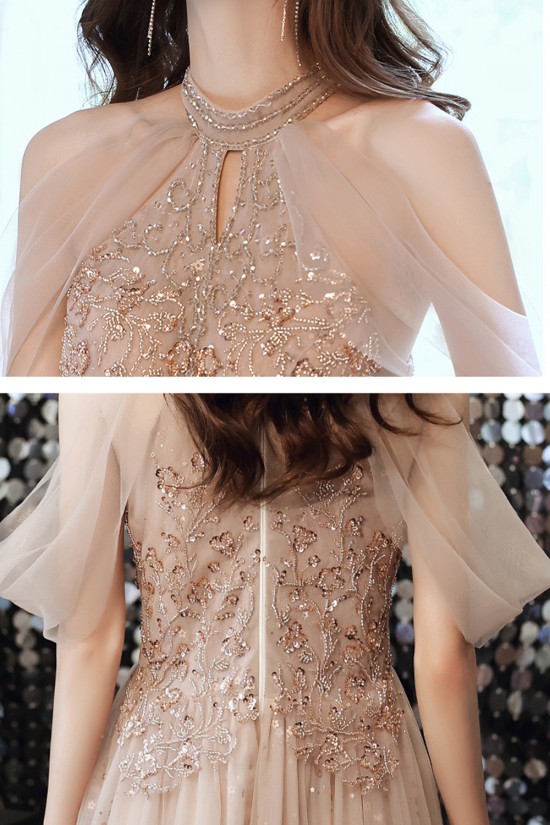 A-Line Sparkly Beaded Long Prom Dresses Formal Evening Party Dresses XP101038 A-Line Sparkly Beaded Long Prom Dresses Formal Evening Party Dresses XP101038