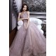 A-Line Sparkle Tulle Beaded Long Prom Dresses Formal Evening Party Dresses XP101041