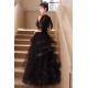 A-Line Long Black Sequins and Tulle Prom Dresses Formal Evening Party Dresses XP101042 A-Line Long Black Sequins and Tulle Prom Dresses Formal Evening Party Dresses XP101042