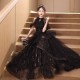 A-Line Long Black Sequins and Tulle Prom Dresses Formal Evening Party Dresses XP101042 A-Line Long Black Sequins and Tulle Prom Dresses Formal Evening Party Dresses XP101042