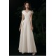 A-Line Long White V Neck Simple Prom Dresses Formal Evening Party Dresses XP101046 A-Line Long White V Neck Simple Prom Dresses Formal Evening Party Dresses XP101046