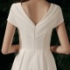 A-Line Long White V Neck Simple Prom Dresses Formal Evening Party Dresses XP101046 A-Line Long White V Neck Simple Prom Dresses Formal Evening Party Dresses XP101046