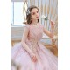 A-Line Long Pink Tulle Prom Dresses Formal Evening Party Dresses XP101049 A-Line Long Pink Tulle Prom Dresses Formal Evening Party Dresses XP101049