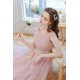 A-Line Long Pink Tulle Prom Dresses Formal Evening Party Dresses XP101049 A-Line Long Pink Tulle Prom Dresses Formal Evening Party Dresses XP101049