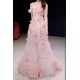 Affordable Long Pink Prom Dresses Formal Evening Party Dresses with Flowers XP101051