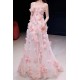 Affordable Long Pink Prom Dresses Formal Evening Party Dresses with Flowers XP101051