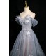 A-Line Gray Blue Off the Shoulder Sparkle Prom Dresses Formal Evening Party Dresses XP101053 A-Line Gray Blue Off the Shoulder Sparkle Prom Dresses Formal Evening Party Dresses XP101053