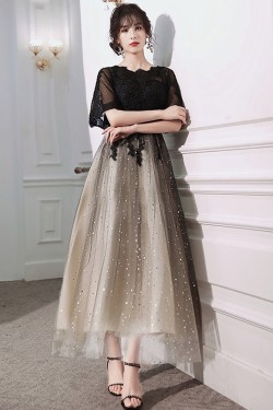 A-Line Lace and Sequins Tulle Prom Dresses Formal Evening Party Dresses with 3D Flowers XP101054 A-Line Lace and Sequins Tulle Prom Dresses Formal Evening Party Dresses with 3D Flowers XP101054