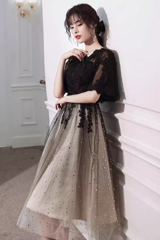A-Line Lace and Sequins Tulle Prom Dresses Formal Evening Party Dresses with 3D Flowers XP101054 A-Line Lace and Sequins Tulle Prom Dresses Formal Evening Party Dresses with 3D Flowers XP101054
