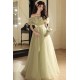 A-Line Off the Shoulder Tulle Long Green Prom Dresses Formal Evening Party Dresses XP101058 A-Line Off the Shoulder Tulle Long Green Prom Dresses Formal Evening Party Dresses XP101058