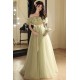 A-Line Off the Shoulder Tulle Long Green Prom Dresses Formal Evening Party Dresses XP101058 A-Line Off the Shoulder Tulle Long Green Prom Dresses Formal Evening Party Dresses XP101058