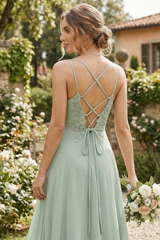 A-Line Long Green Chiffon Prom Dresses Formal Evening Party Dresses XP101066 A-Line Long Green Chiffon Prom Dresses Formal Evening Party Dresses XP101066