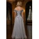 A-Line Off the Shoulder Long Prom Dresses Formal Evening Party Dresses XP101067