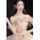 Gorgeous Fairy Off the Shoulder Long Prom Dresses Formal Evening Party Dresses with 3D Flowers XP101071 Gorgeous Fairy Off the Shoulder Long Prom Dresses Formal Evening Party Dresses with 3D Flowers XP101071