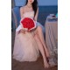 Affordable Fairy Strapless White Prom Dresses Formal Evening Party Dresses with Feather XP101072 Affordable Fairy Strapless White Prom Dresses Formal Evening Party Dresses with Feather XP101072