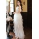 Affordable Fairy Strapless White Prom Dresses Formal Evening Party Dresses with Feather XP101072 Affordable Fairy Strapless White Prom Dresses Formal Evening Party Dresses with Feather XP101072
