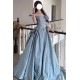 A-Line Long Blue Off the Shoulder Prom Dresses Formal Evening Party Dresses XP101074 A-Line Long Blue Off the Shoulder Prom Dresses Formal Evening Party Dresses XP101074