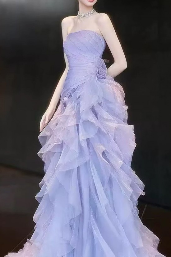 Elegant Long Purple Strapless Fairy Prom Dresses Formal Evening Party Dresses XP101075 Elegant Long Purple Strapless Fairy Prom Dresses Formal Evening Party Dresses XP101075
