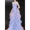 Elegant Long Purple Strapless Fairy Prom Dresses Formal Evening Party Dresses XP101075