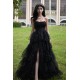 Affordable Long Black Sparkle Tulle Prom Dresses Formal Evening Party Dresses XP101079 Affordable Long Black Sparkle Tulle Prom Dresses Formal Evening Party Dresses XP101079