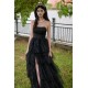 Affordable Long Black Sparkle Tulle Prom Dresses Formal Evening Party Dresses XP101079 Affordable Long Black Sparkle Tulle Prom Dresses Formal Evening Party Dresses XP101079