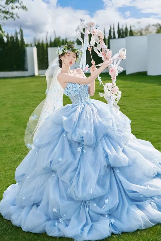 Affordable Long Blue Princess Prom Dresses Formal Evening Party Dresses XP101081 Affordable Long Blue Princess Prom Dresses Formal Evening Party Dresses XP101081