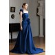 A-Line Long Blue One Shoulder Prom Dresses Formal Evening Party Dresses with 3D Flowers XP101087 A-Line Long Blue One Shoulder Prom Dresses Formal Evening Party Dresses with 3D Flowers XP101087