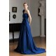 A-Line Long Blue One Shoulder Prom Dresses Formal Evening Party Dresses with 3D Flowers XP101087 A-Line Long Blue One Shoulder Prom Dresses Formal Evening Party Dresses with 3D Flowers XP101087