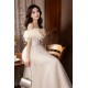 A-Line Champagne Sequins Tulle Prom Dresses Formal Evening Party Dresses with 3D Flowers XP101091 A-Line Champagne Sequins Tulle Prom Dresses Formal Evening Party Dresses with 3D Flowers XP101091