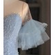 Elegant Long Blue Mermaid Sequins and Tulle Off the Shoulder Prom Dresses Formal Evening Party Dresses XP101099 Elegant Long Blue Mermaid Sequins and Tulle Off the Shoulder Prom Dresses Formal Evening Party Dresses XP101099