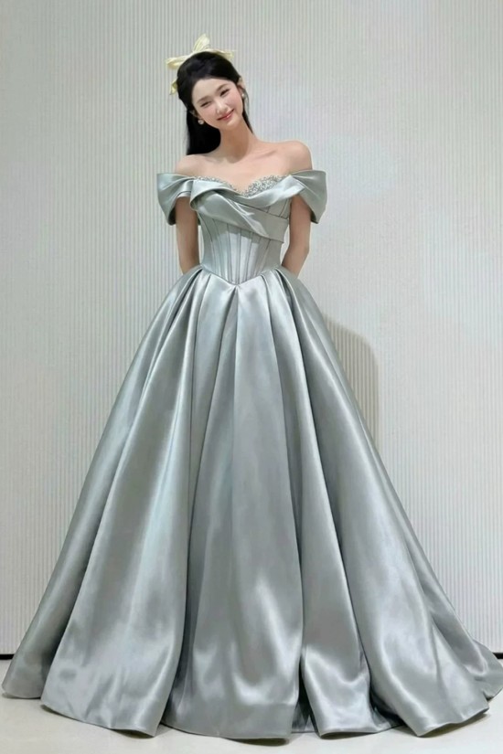 A-Line Light Blue Off the Shoulder Long Prom Dresses Formal Evening Party Dresses XP101100 A-Line Light Blue Off the Shoulder Long Prom Dresses Formal Evening Party Dresses XP101100