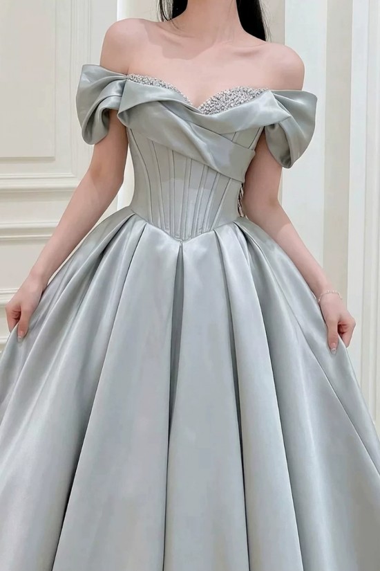 A-Line Light Blue Off the Shoulder Long Prom Dresses Formal Evening Party Dresses XP101100 A-Line Light Blue Off the Shoulder Long Prom Dresses Formal Evening Party Dresses XP101100