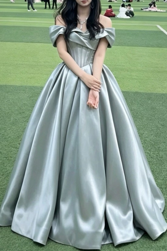 A-Line Light Blue Off the Shoulder Long Prom Dresses Formal Evening Party Dresses XP101100 A-Line Light Blue Off the Shoulder Long Prom Dresses Formal Evening Party Dresses XP101100
