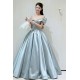 A-Line Light Blue Off the Shoulder Long Prom Dresses Formal Evening Party Dresses XP101100 A-Line Light Blue Off the Shoulder Long Prom Dresses Formal Evening Party Dresses XP101100