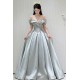 A-Line Light Blue Off the Shoulder Long Prom Dresses Formal Evening Party Dresses XP101100 A-Line Light Blue Off the Shoulder Long Prom Dresses Formal Evening Party Dresses XP101100