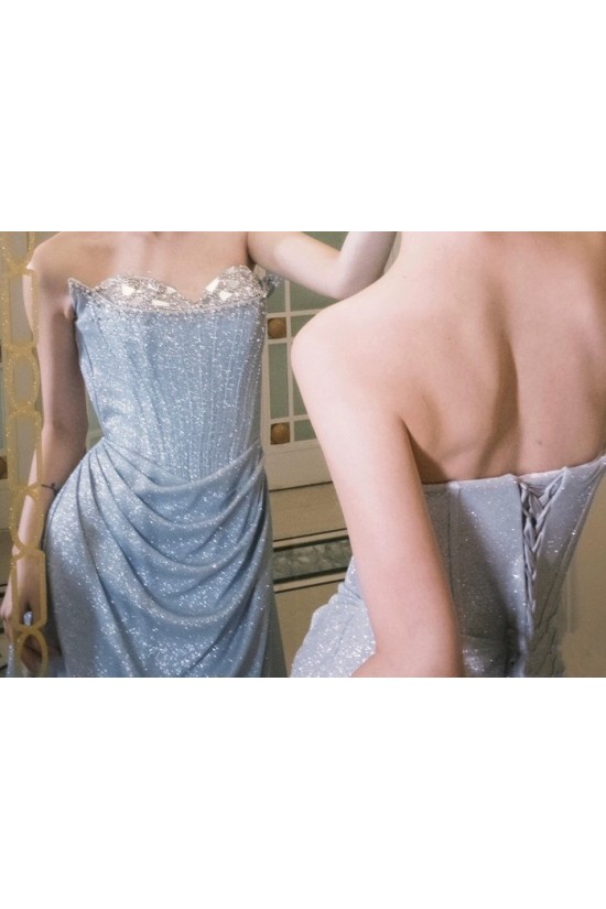 Elegant Long Blue Sparkle Beaded Prom Dresses Formal Evening Party Dresses XP101105 Elegant Long Blue Sparkle Beaded Prom Dresses Formal Evening Party Dresses XP101105