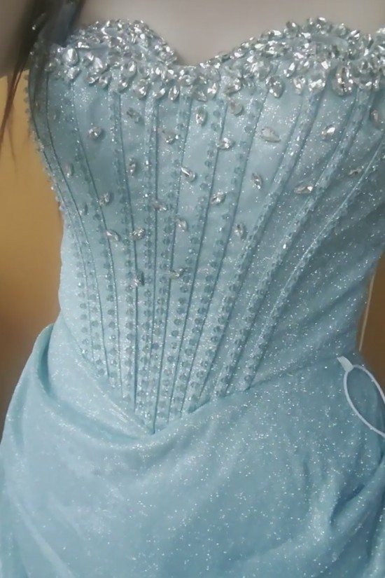 Elegant Long Blue Sparkle Beaded Prom Dresses Formal Evening Party Dresses XP101105 Elegant Long Blue Sparkle Beaded Prom Dresses Formal Evening Party Dresses XP101105