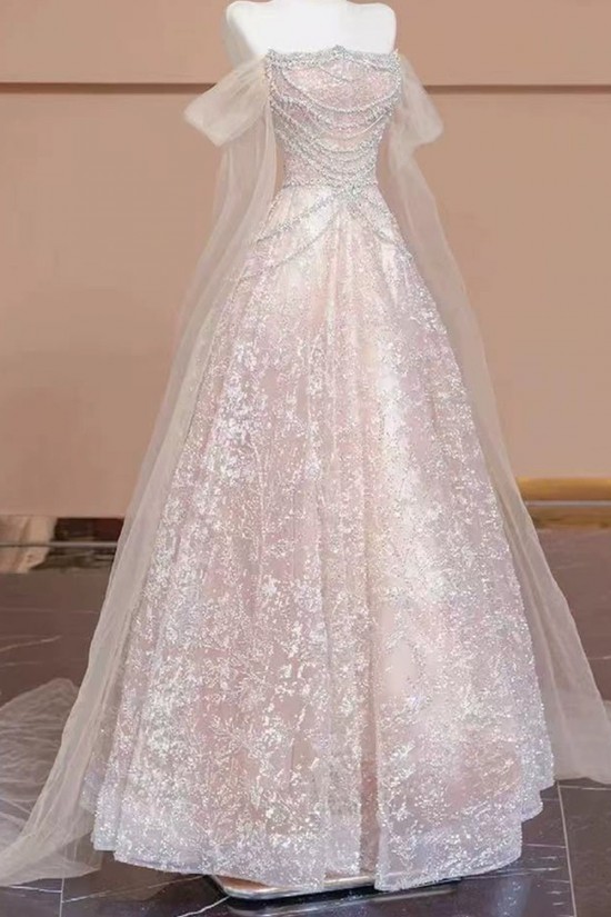 A-Line Long Pink Sparkle Prom Dresses Formal Evening Party Dresses XP101106 A-Line Long Pink Sparkle Prom Dresses Formal Evening Party Dresses XP101106
