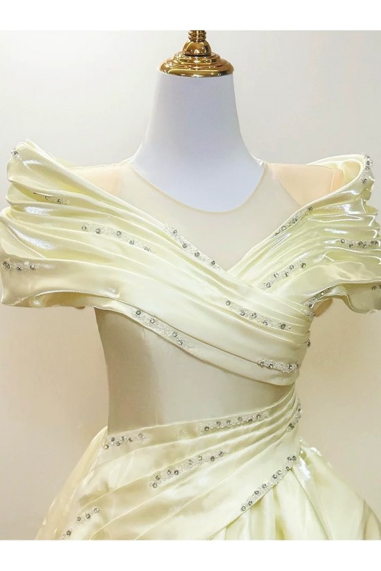 A-Line Beaded Long Prom Dresses Formal Evening Party Dresses XP101111